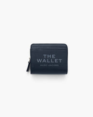 The Leather Mini Compact Wallet Blue Sea - Marc Jacobs