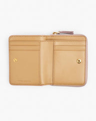 The Leather Mini Compact Wallet Rose - Marc Jacobs