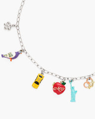 The City Charm Necklace New York Silver/Multi - Marc Jacobs