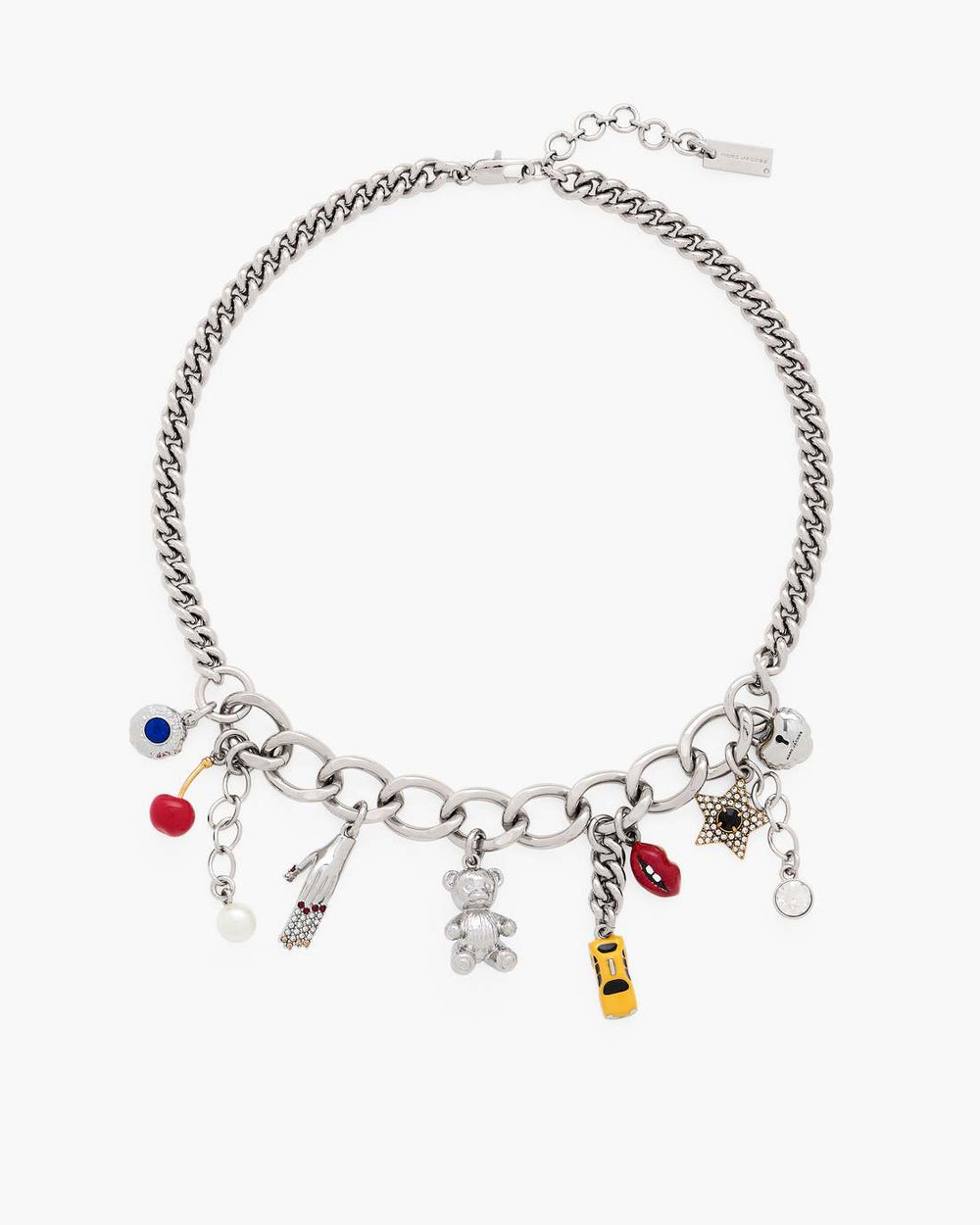 The Trinket Charm Necklace Silver/Multi - Marc Jacobs