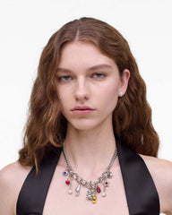 The Trinket Charm Necklace Silver/Multi - Marc Jacobs