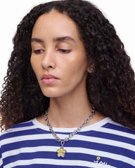 The Daisy Puzzle Necklace Silver/Multi - Marc Jacobs