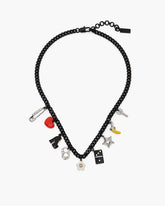 The Collector Charm Necklace Black Multi - Marc Jacobs