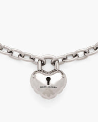 The Heart Balloon Necklace Light Antique Silver - Marc Jacobs