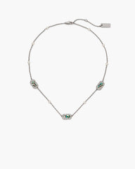 The J Marc Luxe Station Necklace Silver/Crystal - Marc Jacobs