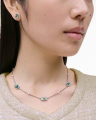 The J Marc Luxe Station Necklace Silver/Crystal - Marc Jacobs