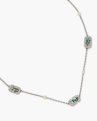 The J Marc Luxe Station Necklace Silver/Crystal - Marc Jacobs
