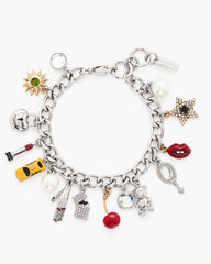 The Trinket Charm Bracelet Silver/Multi - Marc Jacobs