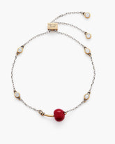 The Cherry Slider Bracelet Silver/Red - Marc Jacobs