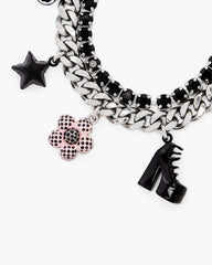 The Mini Icon Dot Charm Bracelet Silver/Multi - Marc Jacobs