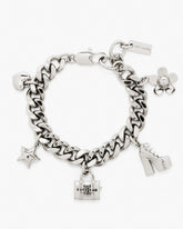 The Mini Icon Charm Bracelet Light Antique Silver - Marc Jacobs