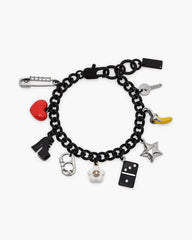 The Collector Charm Bracelet Black Multi - Marc Jacobs
