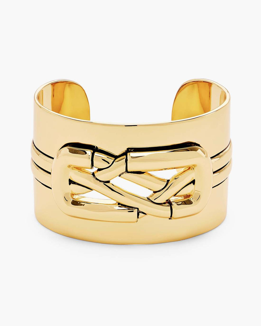The Dual Statement Cuff Bracelet Gold - Marc Jacobs