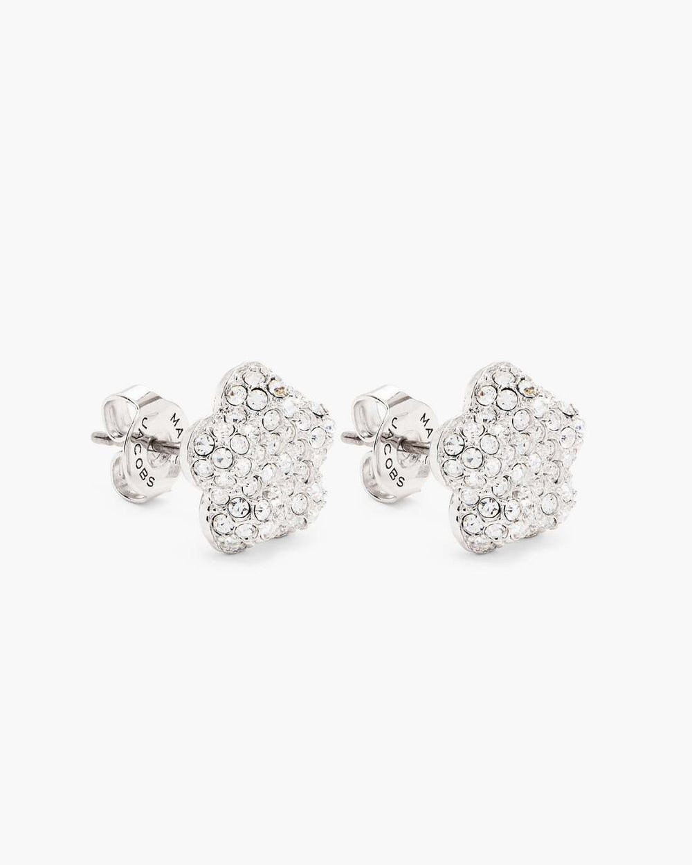 The Daisy Pave Stud Earrings Silver/Crystal - Marc Jacobs