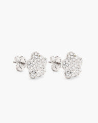 The Daisy Pave Stud Earrings Silver/Crystal - Marc Jacobs