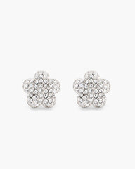 The Daisy Pave Stud Earrings Silver/Crystal - Marc Jacobs