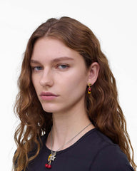 The Trinket Charm Cluster Earrings Silver/Multi - Marc Jacobs