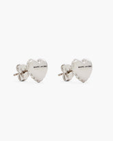 The Heart Balloon Stud Earrings Light Antique Silver - Marc Jacobs