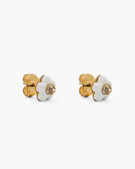 The Daisy Stud Earrings Gold/White - Marc Jacobs