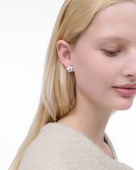 The Daisy Stud Earrings Gold/White - Marc Jacobs