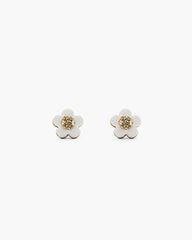 The Daisy Stud Earrings Gold/White - Marc Jacobs