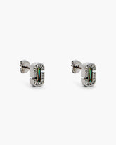 The J Marc Luxe Abalone Earrings Silver/Crystal - Marc Jacobs