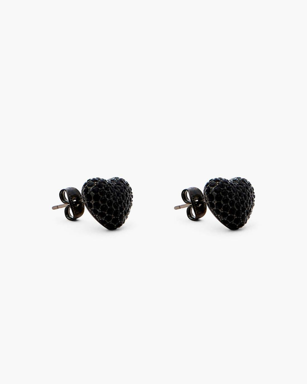 The Heart Balloon Pave Earrings Black/Black Crystal - Marc Jacobs