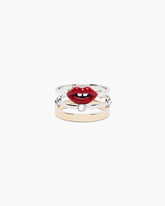 The Lips Ring Set Gold/Silver - Marc Jacobs