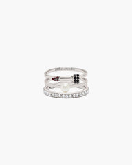 The Rouge Ring Set Silver/Multi - Marc Jacobs