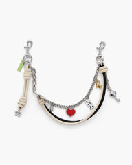 The Mini Icon Chain Bag Charm Black/Cloud White - Marc Jacobs