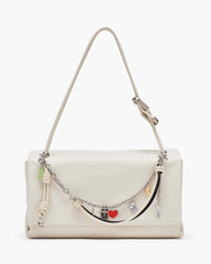 The Mini Icon Chain Bag Charm Black/Cloud White - Marc Jacobs