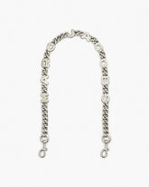 The Logo Chain Shoulder Strap Nickel - Marc Jacobs