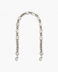 The Logo Chain Shoulder Strap Nickel - Marc Jacobs