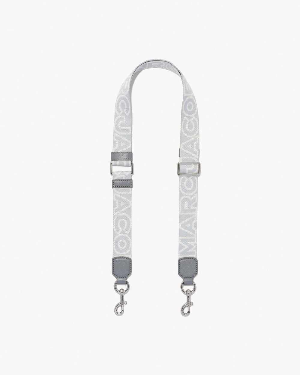 The Thin Outline Logo Webbing Strap Wolf Grey Multi - Marc Jacobs
