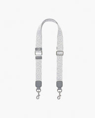 The Thin Outline Logo Webbing Strap Wolf Grey Multi - Marc Jacobs