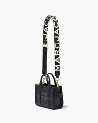 The Thin Logo Webbing Strap Black/White - Marc Jacobs