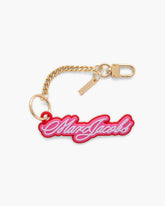 The Cursive Logo Bag Charm Bow Pink Multi - Marc Jacobs