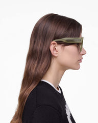 The J Marc Square Sunglasses Olive - Marc Jacobs