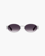 The Classic Logo Round Sunglasses Silver - Marc Jacobs