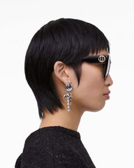 The J Marc Square Sunglasses Black - Marc Jacobs