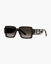 The Bold Logo Square Sunglasses Havana - Marc Jacobs