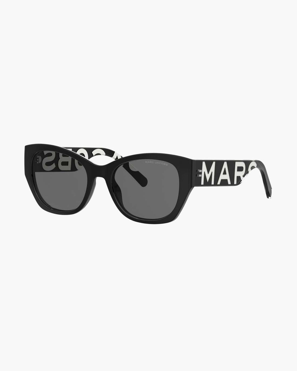 The Bold Logo Square Cat Eye Sunglasses Black/White - Marc Jacobs