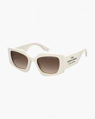 The Square Cat Eye Sunglasses Ivory - Marc Jacobs