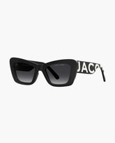 The Bold Logo Cat Eye Sunglasses Black/White - Marc Jacobs