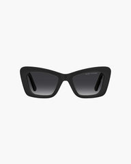 The Bold Logo Cat Eye Sunglasses Black/White - Marc Jacobs