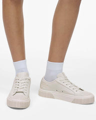 The Leather Sneaker Cotton White - Marc Jacobs