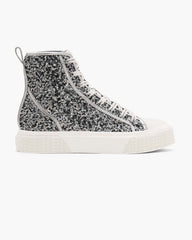 The Sequin High Top Sneaker Silver - Marc Jacobs