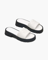 The Lug Sole Slide Bright White - Marc Jacobs