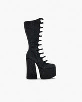 The Rhinestone Kiki Knee-High Boot Black/Black - Marc Jacobs
