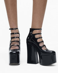 The Patent Leather Kiki Ankle Boot Black - Marc Jacobs